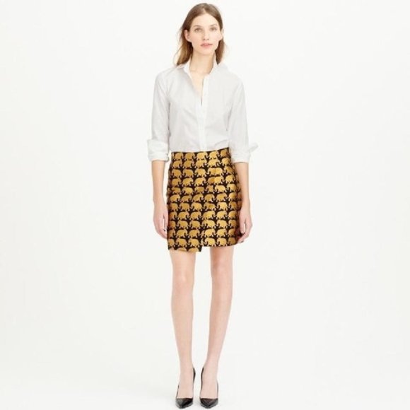 J. Crew Dresses & Skirts - NWOT J. Crew Origami Skirt in Elephant Parade SIZE 4